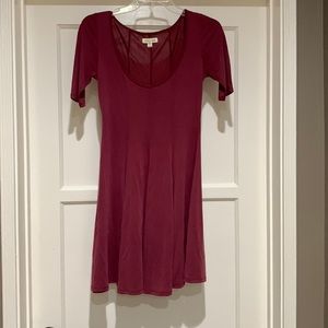 Short sleeve mini dress